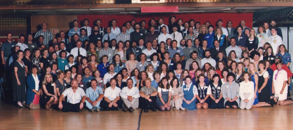 Class of 1975 20th reunion group photo