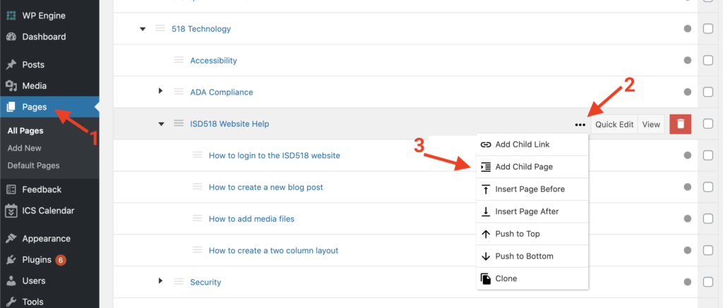 2 column selection steps