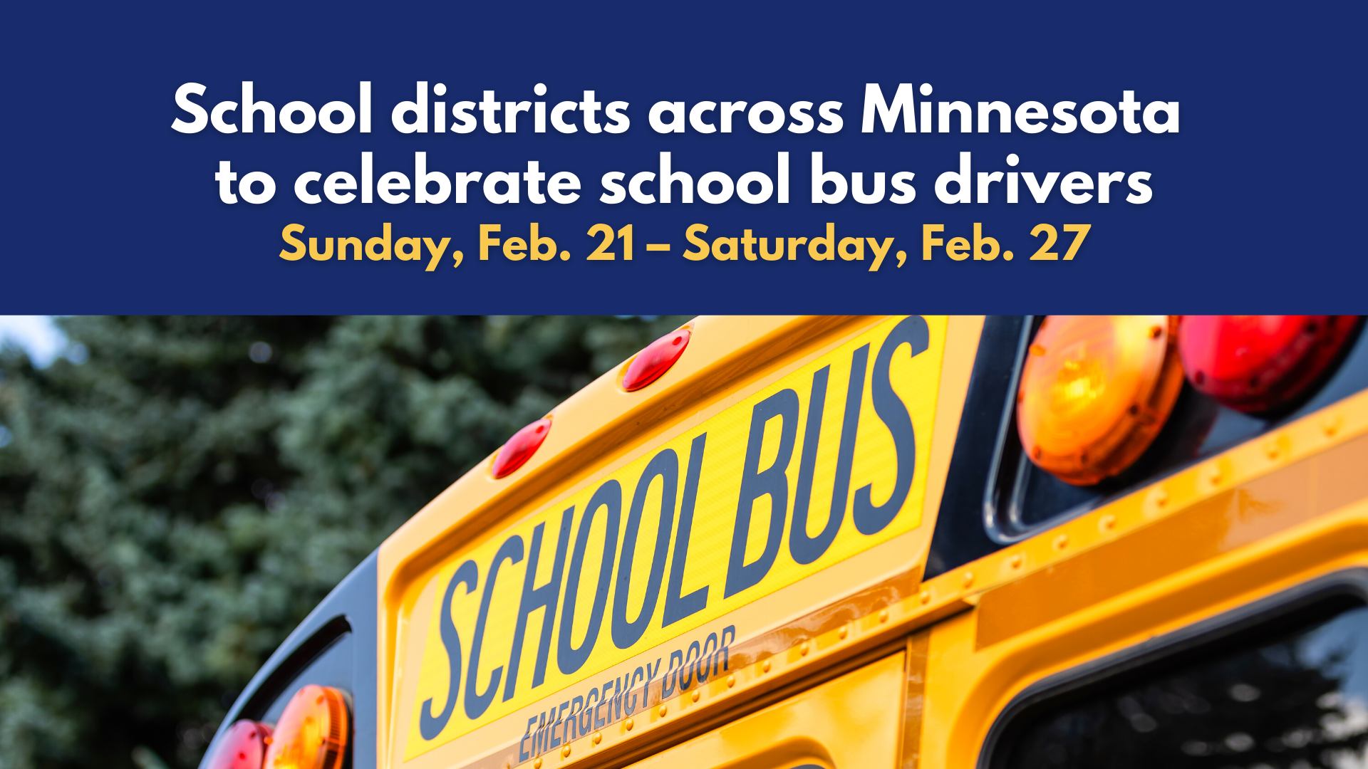 School Bus Driver Appreciation Week Independent School District 518